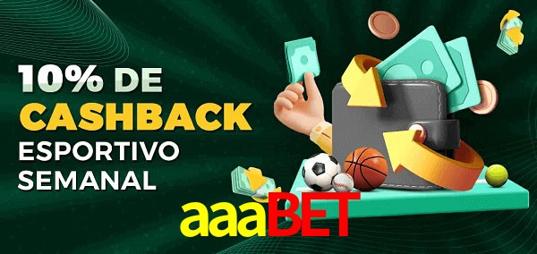 10% de bônus de cashback na aaabet